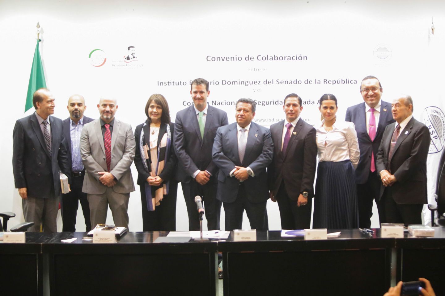 El Instituto Belisario Domínguez firmó un convenio de colaboración con el Consejo Nacional de Seguridad Privada A. C