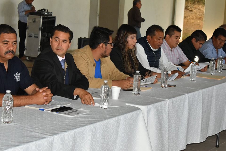 Sesiona Consejo de Seguridad Pública en Tepetlaoxtoc