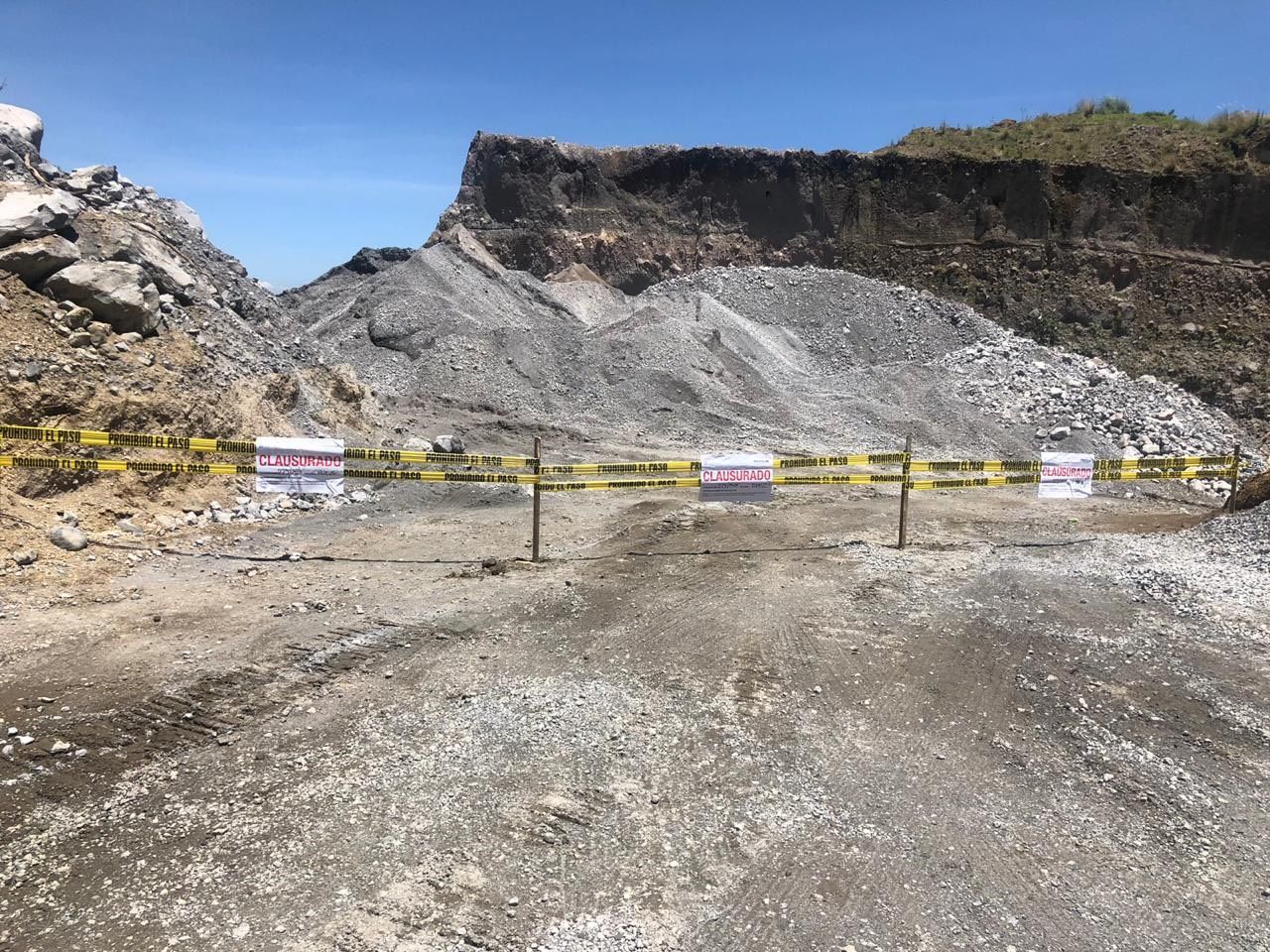 Clausura PROPAEM minas en las faldas del volcán Xinantecatl 
 
