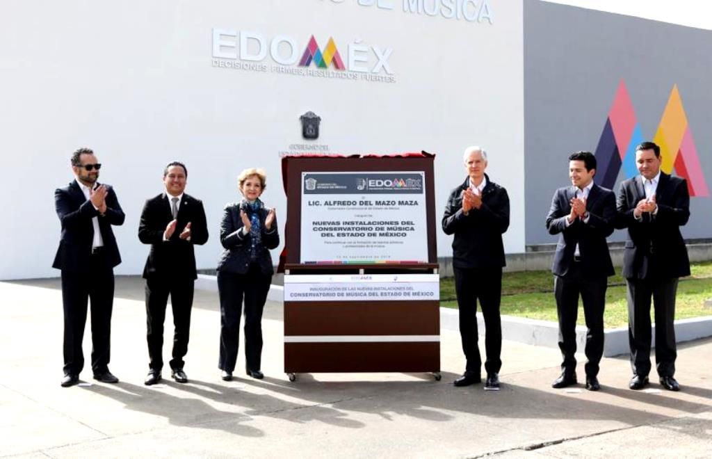 Alfredo del Mazo inaugura el nuevo Conservatorio de Música del Estado de México
