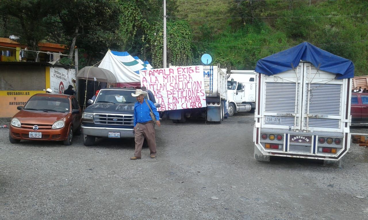 En Hidalgo anuncian intensificación de bloqueo a minera Autlan y movilización durante visita de AMLO a Zacaultipan.
