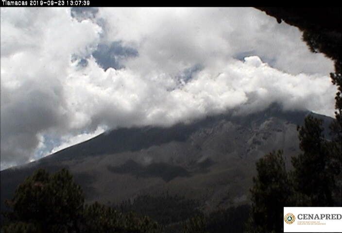 Volcán Popocatépetl continúan semáforo amarillo fase dos
