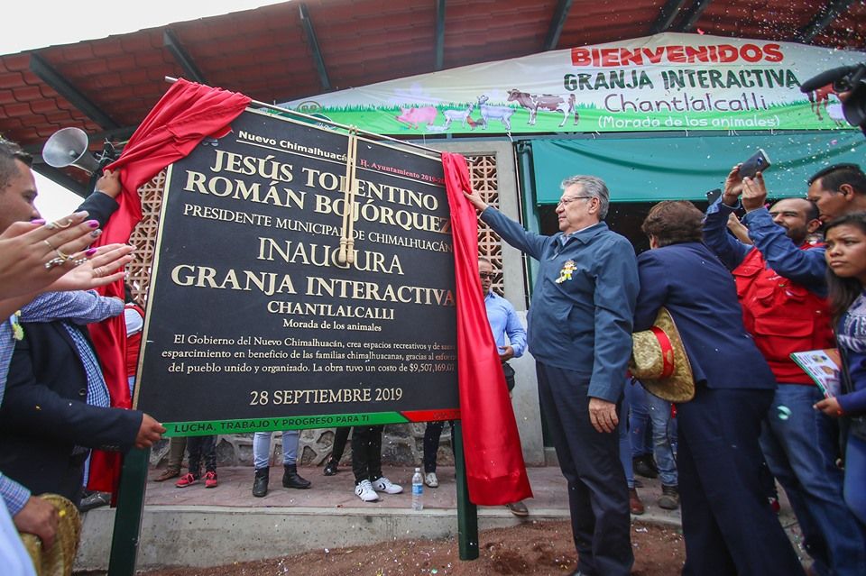Jesús Tolentino inauguró Granja Interactiva Chantlalcalli