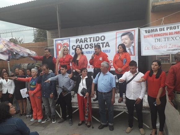 Rumbo al Registro Nacional Tomaron protesta a la Lic. Elizabeth Zamudio Hernández, a presidenta del Comité de Texcoco del partido Colosista