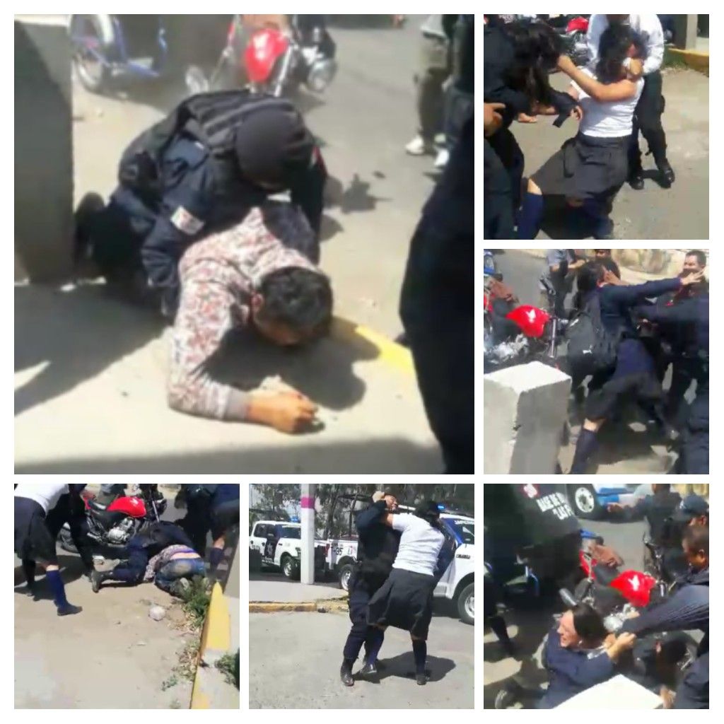Enfrentamiento entre Policías y Estudiantes del CBT 1 en Nezahualcóyotl