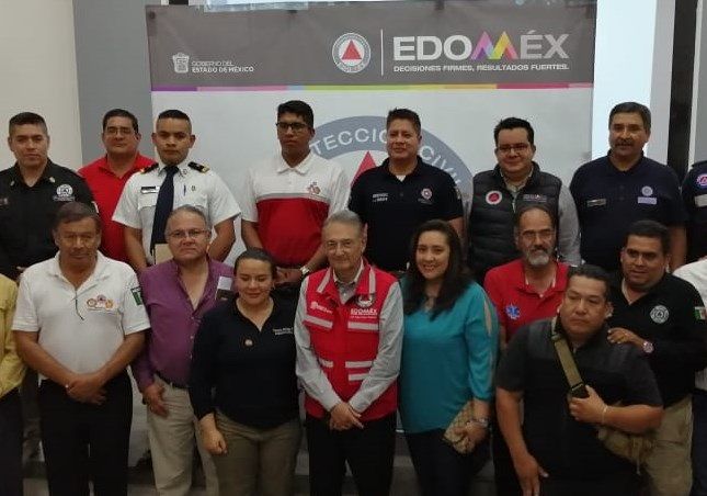 Titulares de Protección Civil se Reunieron en Texcoco  con el coordinador del Estado de México
