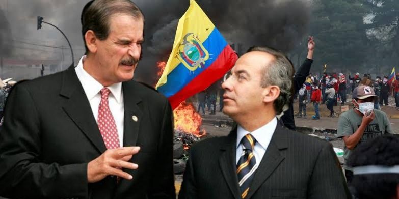 Calderón y Fox respaldaron la represión en Ecuador 