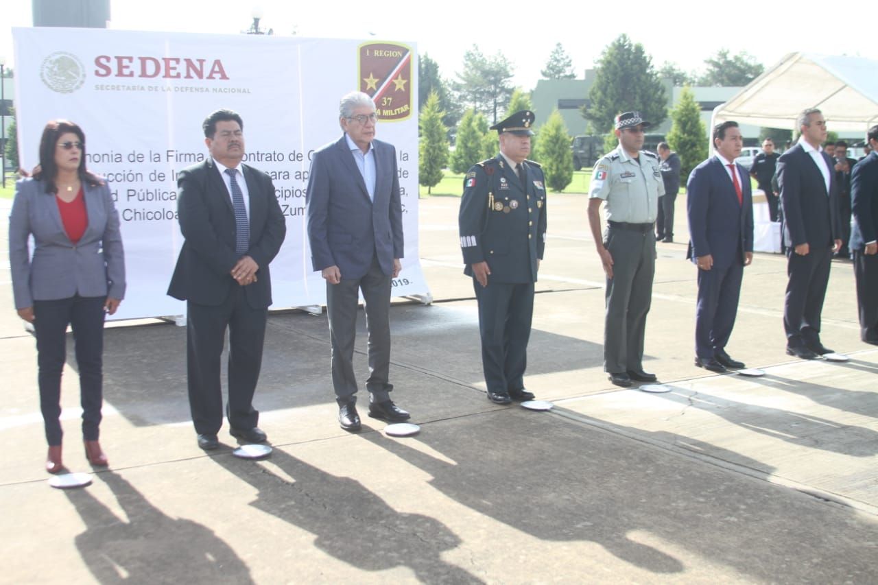  Firman alcaldes contrato de comodato para instalaciones de guardia nacional en EDOMEX 