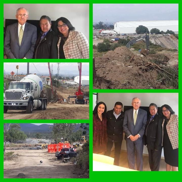 La SCT  inico obras en la carretera Texcoco-Calpulalpan ,en la comunidad de Santa Inés  y Tepetlaoxtoc.