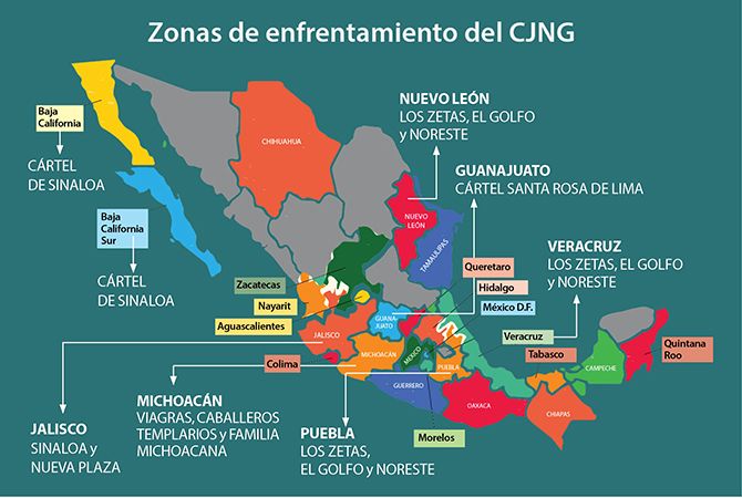 Hay enfrentamientos y violencia del CJNG en Hidalgo: DEA