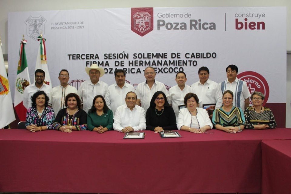 Texcoco y Pozarica signan hermanamiento y colaboración municipal