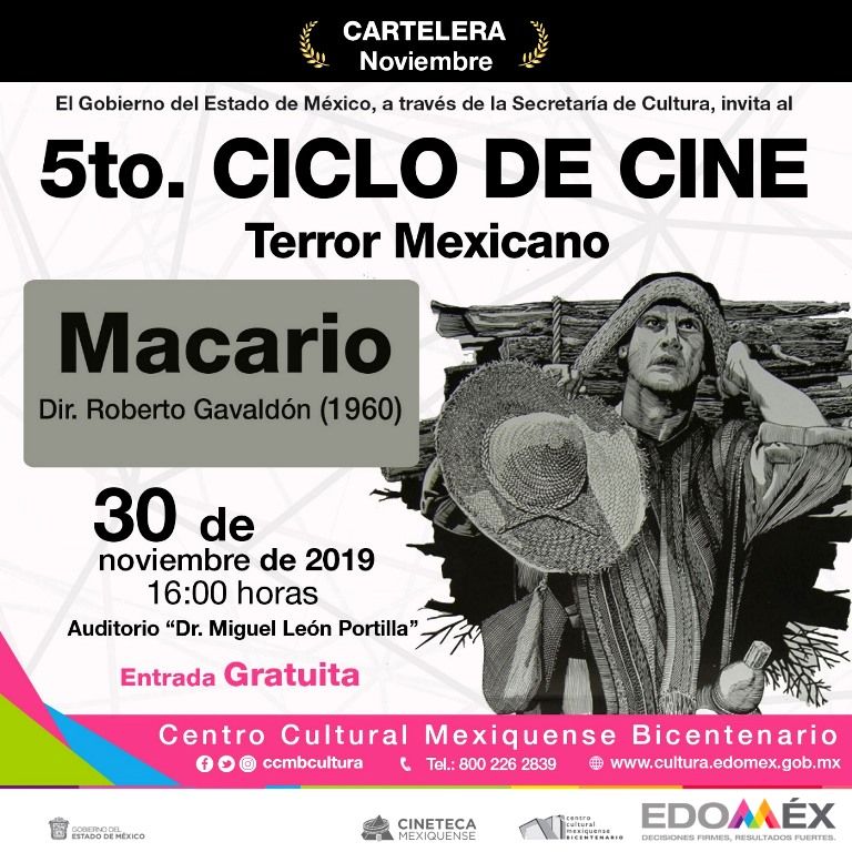 Proyectan cine de terror mexicano en el CCMB