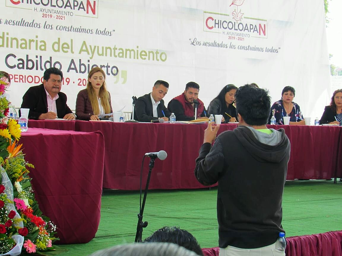Gobierno municipal de Chicoloapan realiza cabildo abierto en la comunidad de Santa Rosa