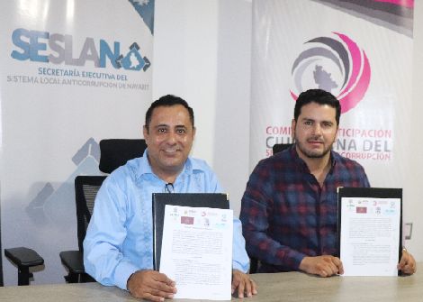La Yesca, primer municipio que signa convenio con el Sistema Local Anticorrupción 