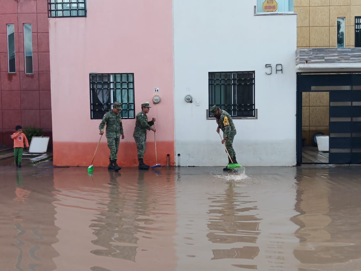 Ejército Mexicano aplicó el Plan DN-III-E en San Luis Potosí por las fuertes lluvias 