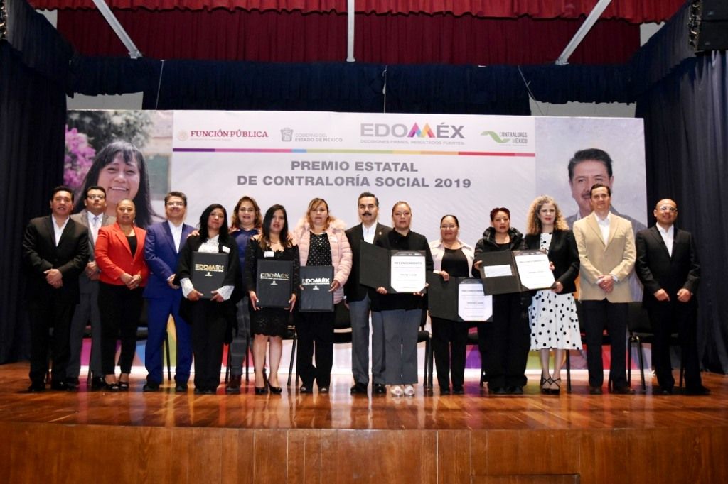 Reconocen a ganadores del Premio Estatal de Contraloría Social 2019