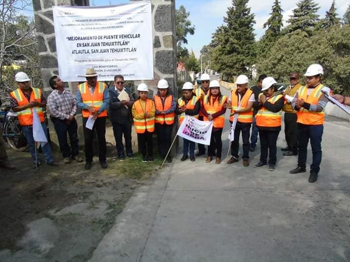Inició Ayuntamiento de Atlautla rehabilitación de infraestructura vial