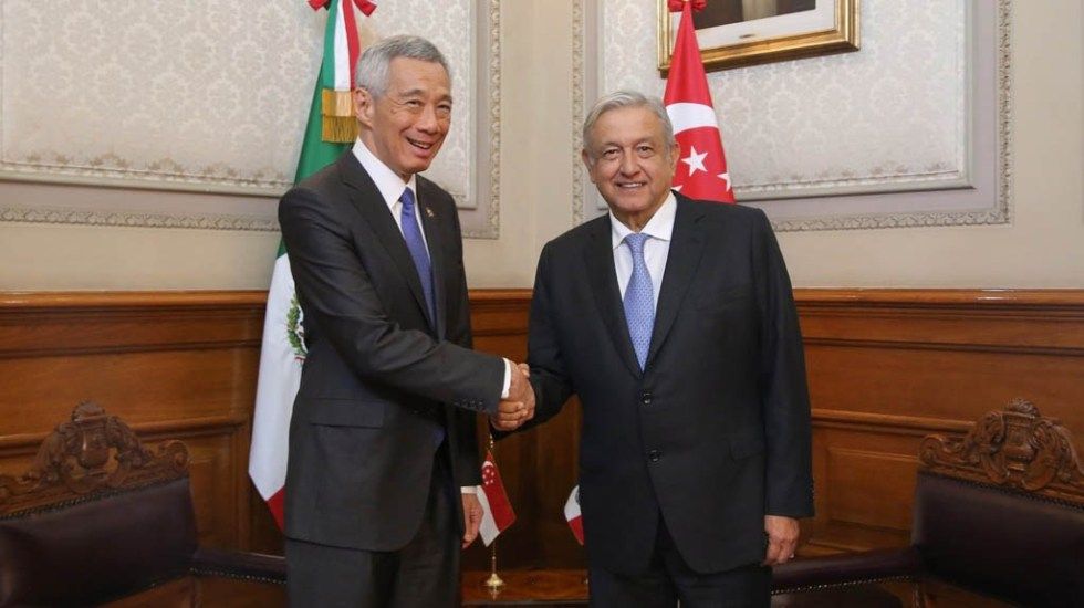 López Obrador acuerda fortalecer relaciones económicas con Singapur