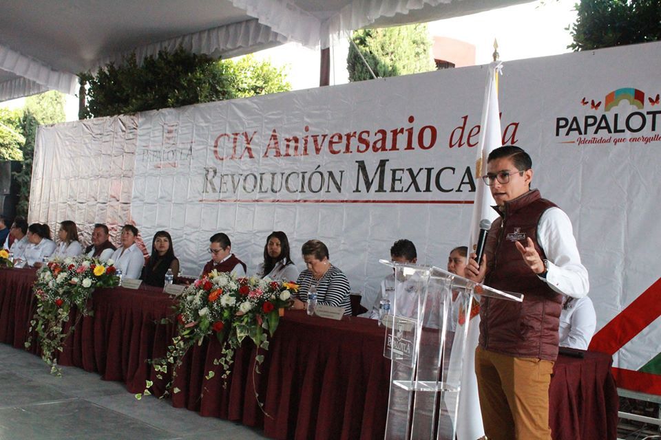 Conmemora Papalotla el CIX aniversario de la Revolución Mexicana