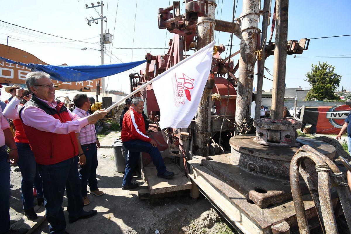 ODAPAS Chimalhuacán reinicia perforación de pozo San Pablo-Xochitenco