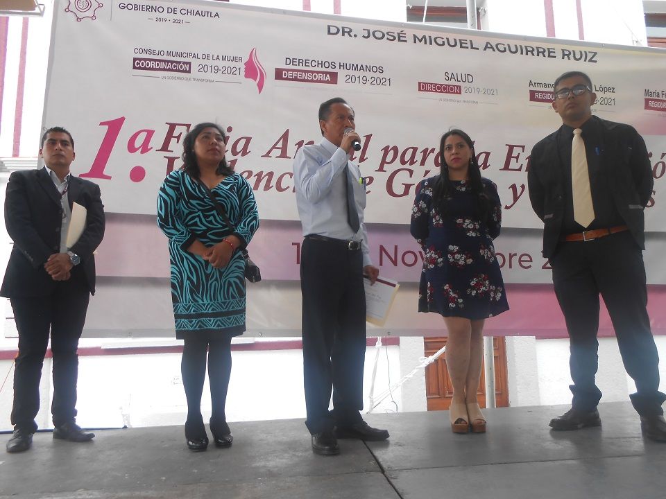 Coincide alcalde de Chiautla contra violencia de género