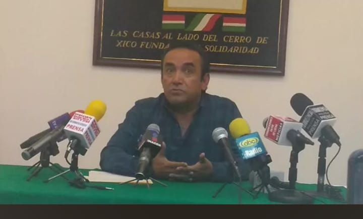El Presidente Municipal de Valle de Chalco Armando García Méndez, aclara la situación por la que paso. En conferencia de prensa  