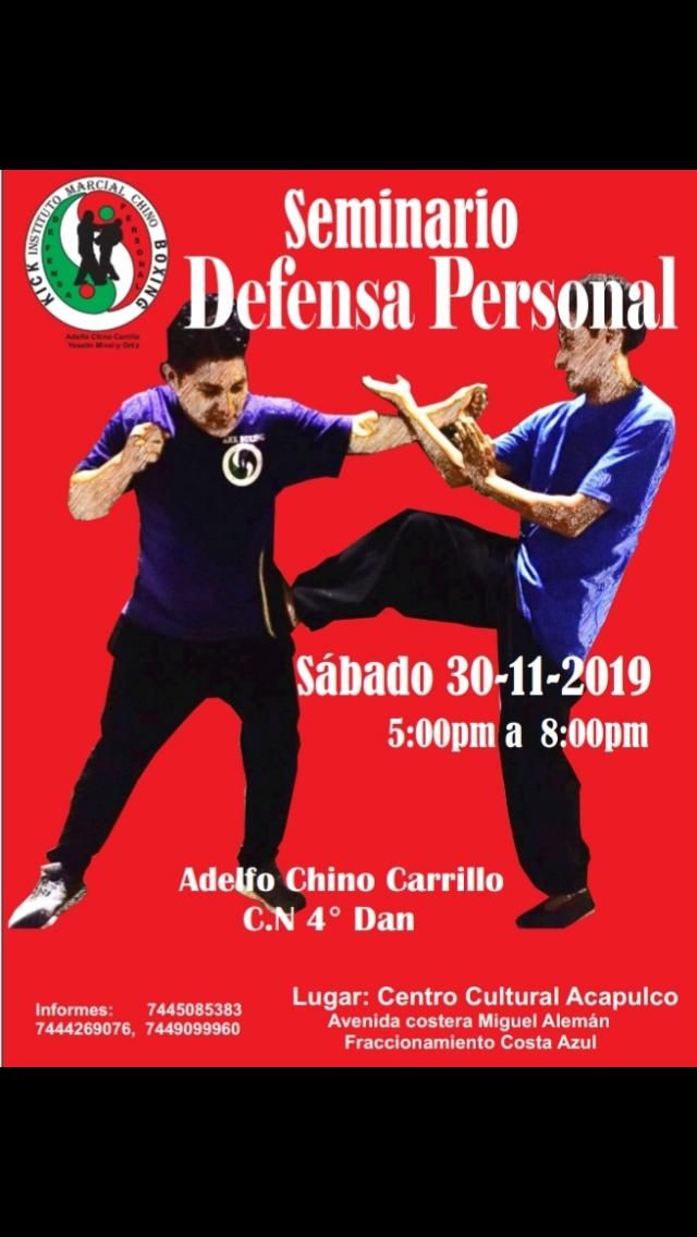 Mañana sábado, Seminario de Defensa Personal en Acapulco; invita Alfredo Mate 