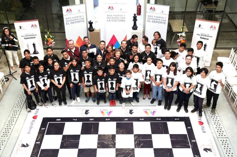 Inauguran en Texcoco y Toluca centros de alto rendimiento de ajedrez