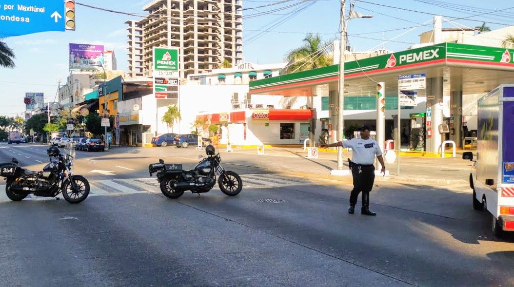 Aplicó Tránsito de Acapulco operativo especial por bloqueo de normalistas 