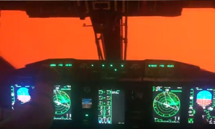 Incendios tiñen de rojo el cielo de Australia; así se ve desde un avión
