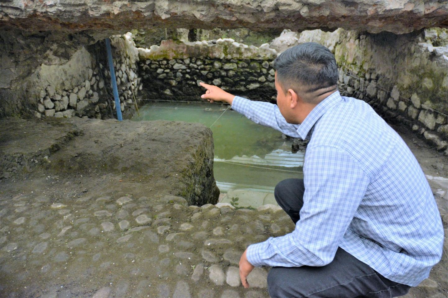 Hallazgo en inmediaciones de La Merced confirma ubicación del barrio prehispánico de Temazcaltitlan 