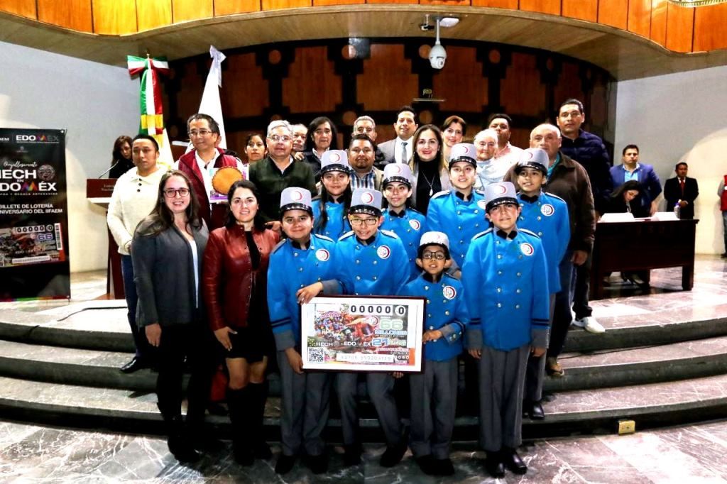 Conmemoran 25 años de labor del IIFAEM con billete de la Lotería Nacional