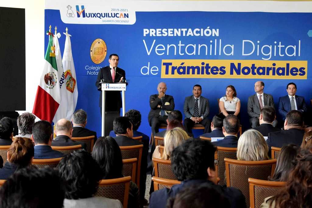 El GEM y Huixquilucan presenta ventanilla digital de trámites notariales