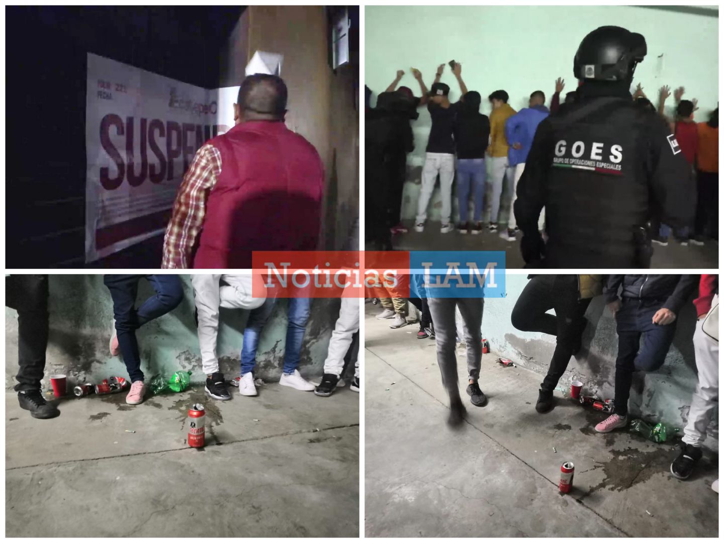 Policía de Ecatepec desmantela fiesta clandestina