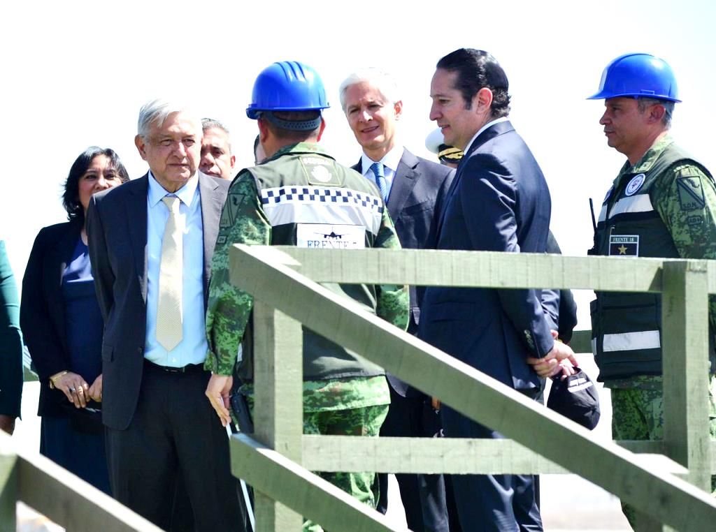 Alfredo del Mazo acompaña al presidente Andrés Manuel López Obrador al 105 aniversario de la Fuerza Aérea y a la supervisión de obras del aeropuerto Felipe Ángeles