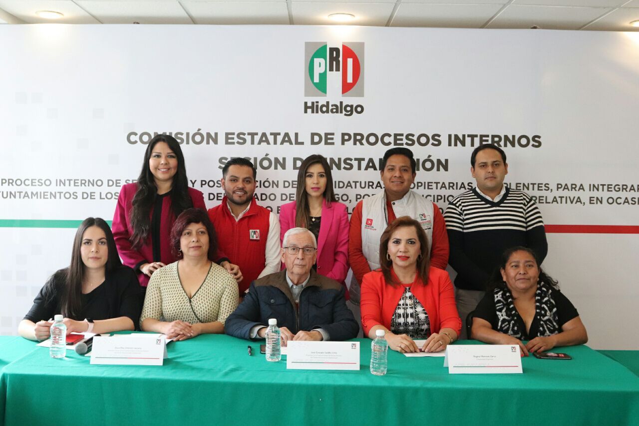 Instala PRI Hidalgo la Comisión Estatal de Procesos Internos 