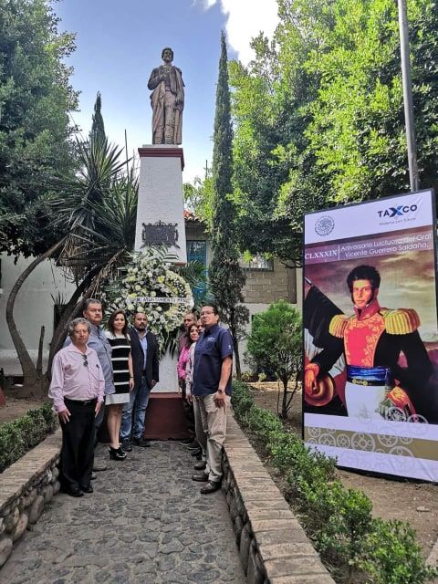 Gobierno de Taxco conmemoró el 189 Aniversario Luctuoso del General Vicente Guerrero Saldaña.