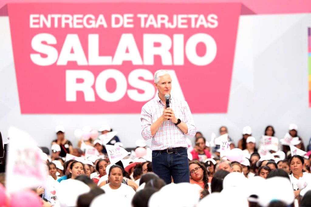 A dos años de su creación, El Salario Rosa ha beneficiado a más de 220 mil amas de casa mexiquenses de bajos recursos: Alfredo del Mazo 