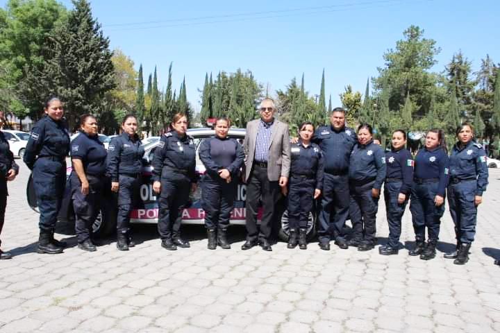 Presidente de Acolman presenta al nuevo grupo policíaco Especial Femenil Multidisciplinario
