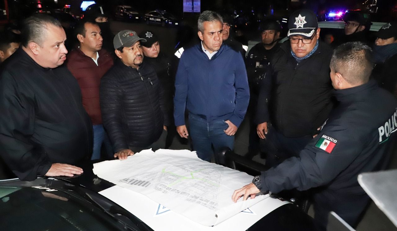 Alcaldes de Ecatepec y Jaltenco inician  operativo de seguridad conjunto a las 4 de la mañana
