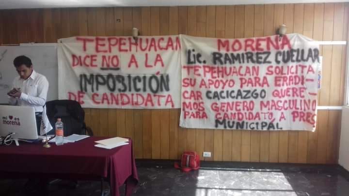 Pseudomorenistas se prestan a chicanadas en Tepehuacán