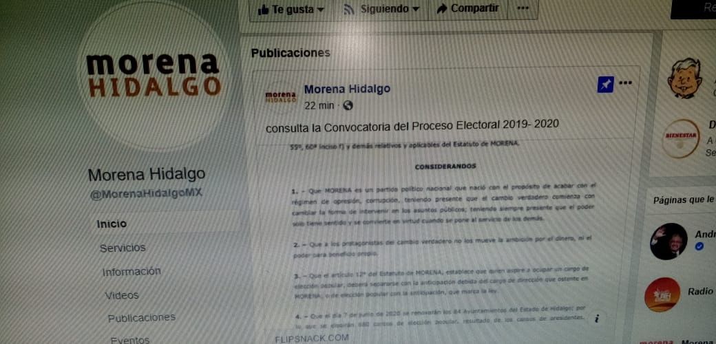 Morena publica convocatoria para registro de aspirantes a candidatos para alcaldes