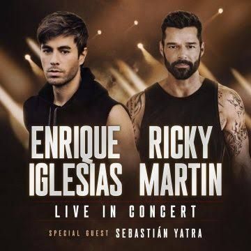 Ricky Martin, Enrique Iglesias y Sebastián Yatra anuncian gira por EE.UU. y Canadá.

