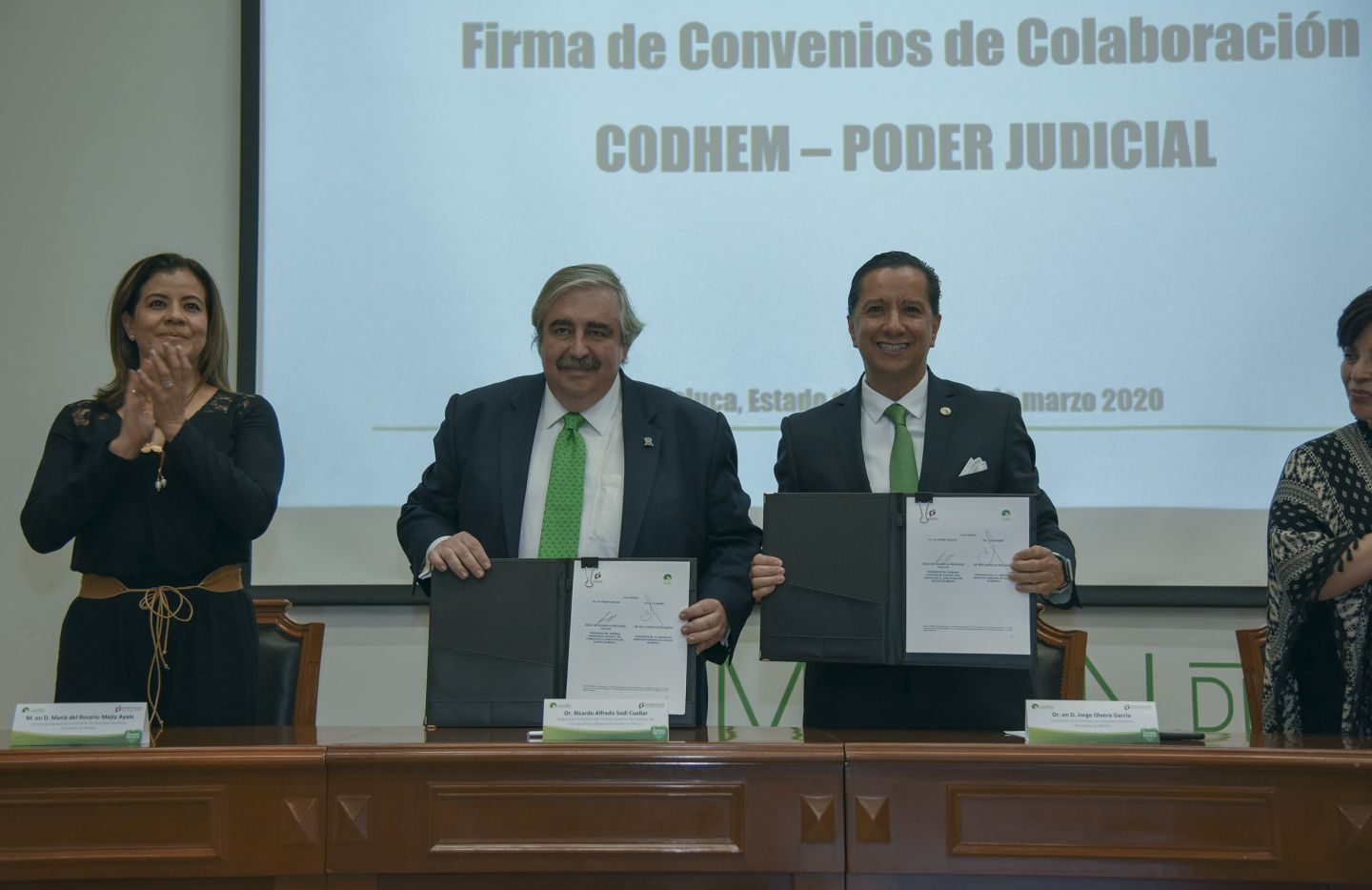 

La  CODHEM y  Poder Judicial aliados en el respeto: Jorge Olvera