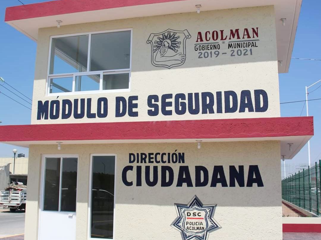 Presidente de Acolman inaugura un nuevo módulo de seguridad en Real del Valle