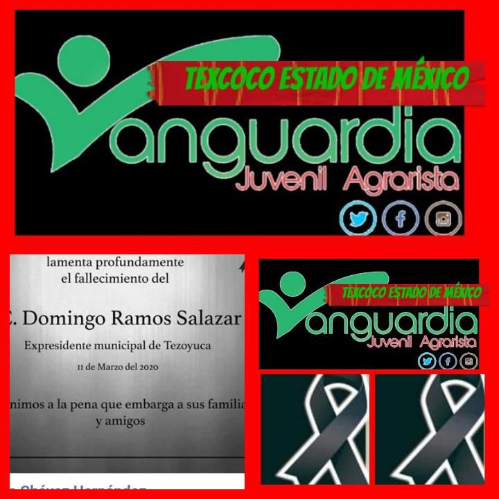 Vanguardia Texcoco lamenta el fallecimiento de Domingo Ramos expresidente de Tezoyuca.