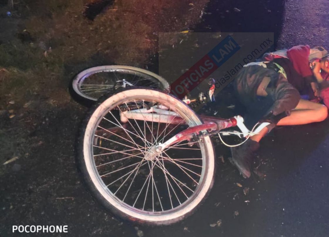 Ciclista perdió la vida tras ser atropellado en la Texcoco-Lechería