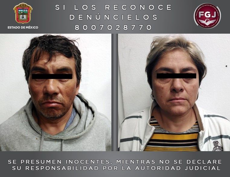 Detienen a pareja presuntamente relacionada por feminicidio  de una menor  en Tecámac