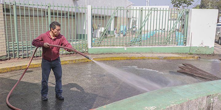 Realizamos jornada de limpieza especial en Hospital General de Chimalhuacan
