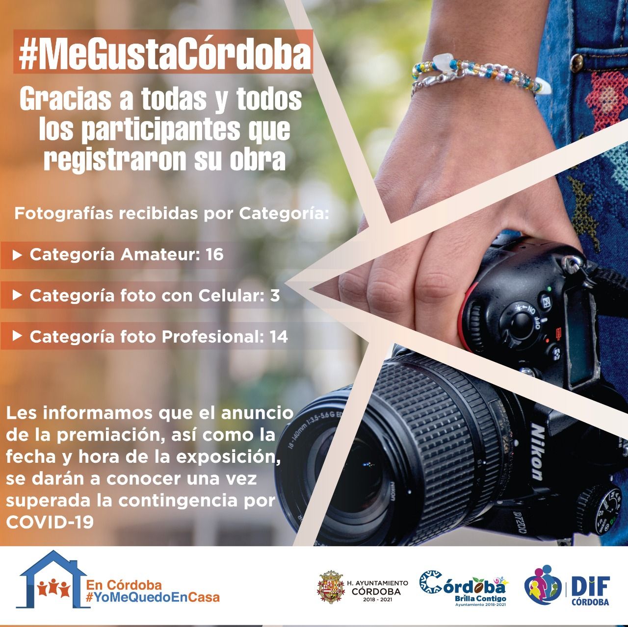 Cierran convocatoria de concurso de fotografia #MeGustaCórdoba.